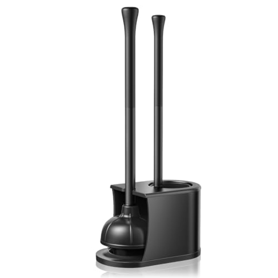 Brush Bristle Set - Toilet Plunger and Brush Set: in