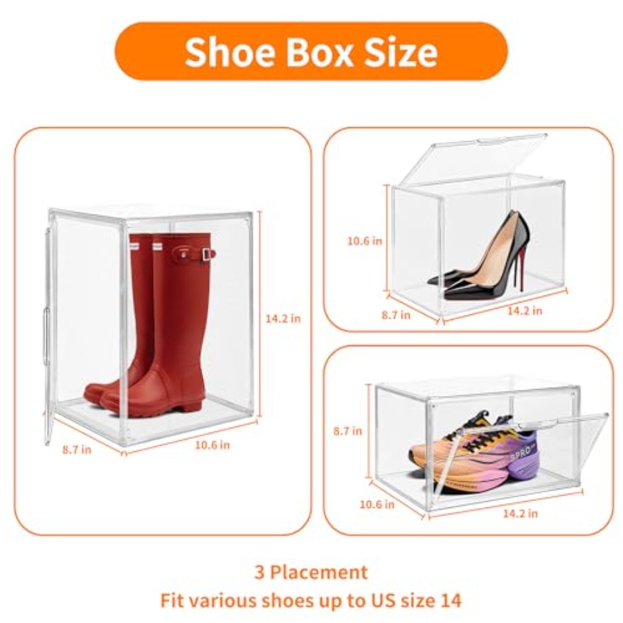 Pack Clear Acrylic Sneaker Sho - Shoe Box Display recensione e prezzo