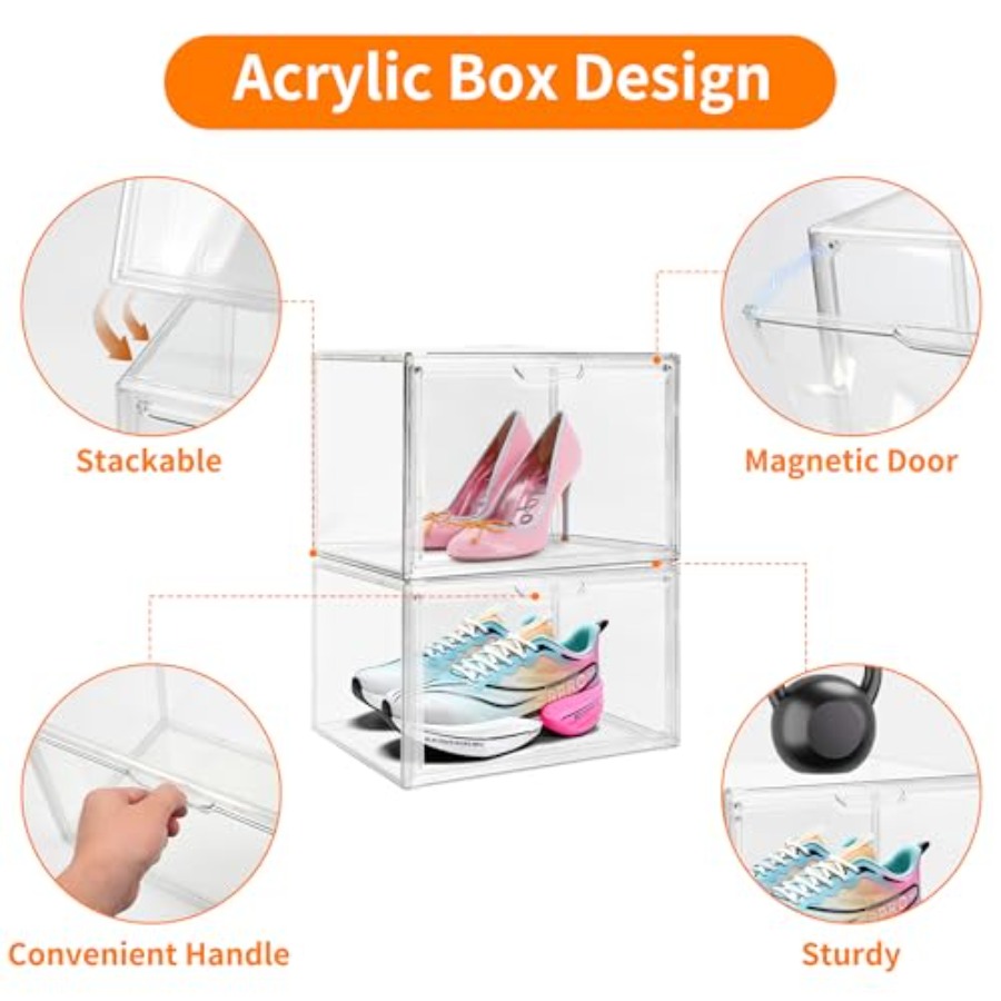Pack Clear Acrylic Sneaker Sho - Shoe Box Display recensione e prezzo