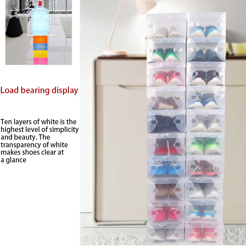 12 Piece Transparent Shoe Box  - Shoe Box Display recensione e prezzo