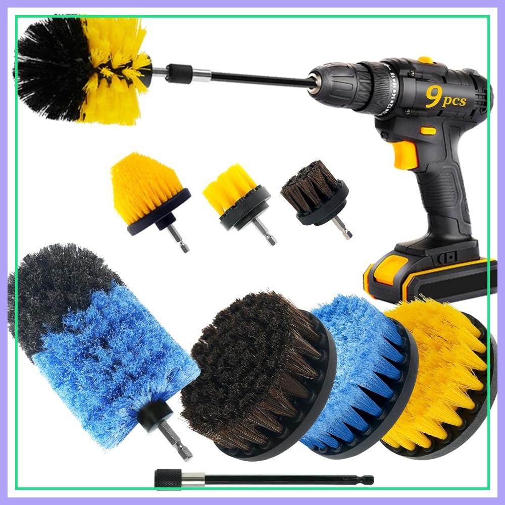9 Pcs Drill Brush Attachments  - Brush Bristle Set recensione e prezzo