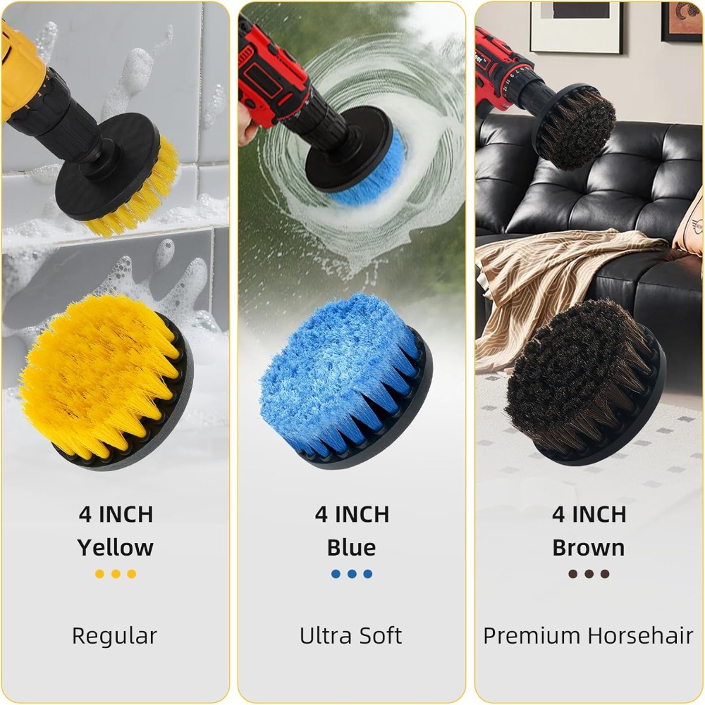 9 Pcs Drill Brush Attachments  - Brush Bristle Set recensione e prezzo