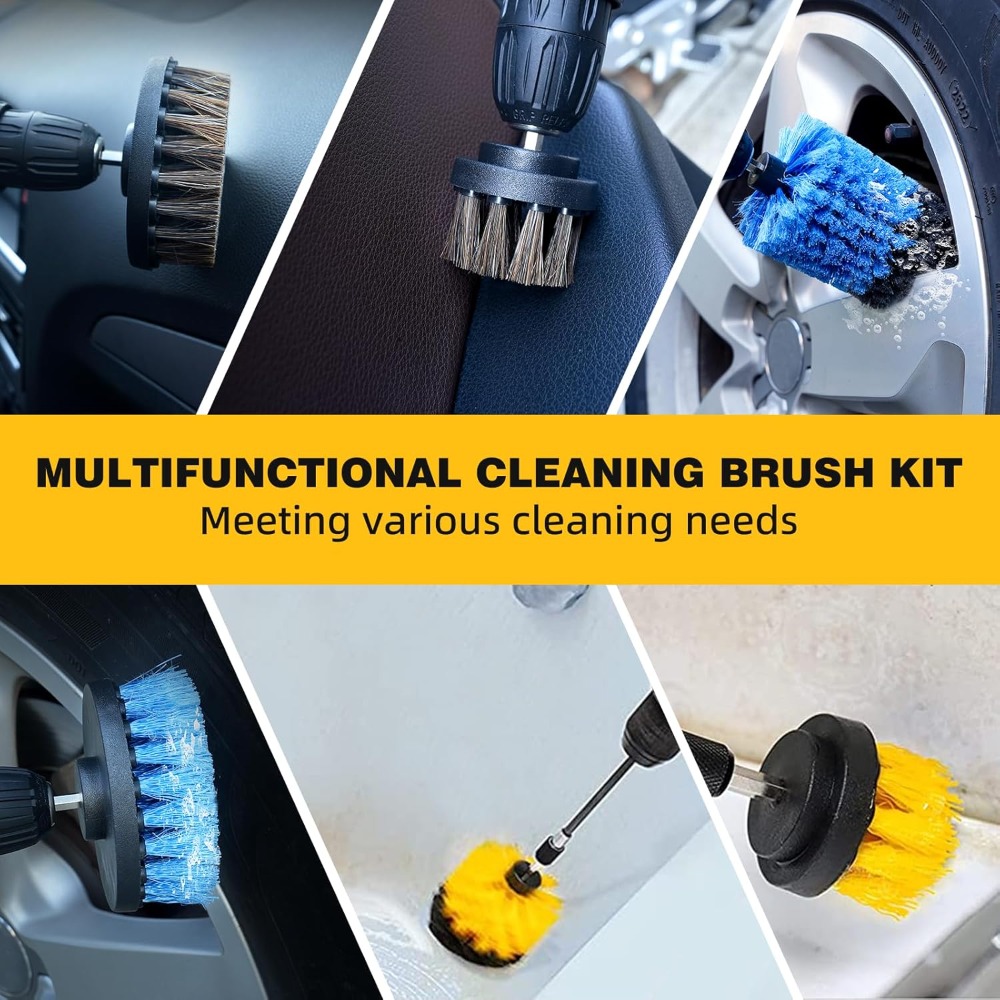 9 Pcs Drill Brush Attachments  - Brush Bristle Set recensione e prezzo
