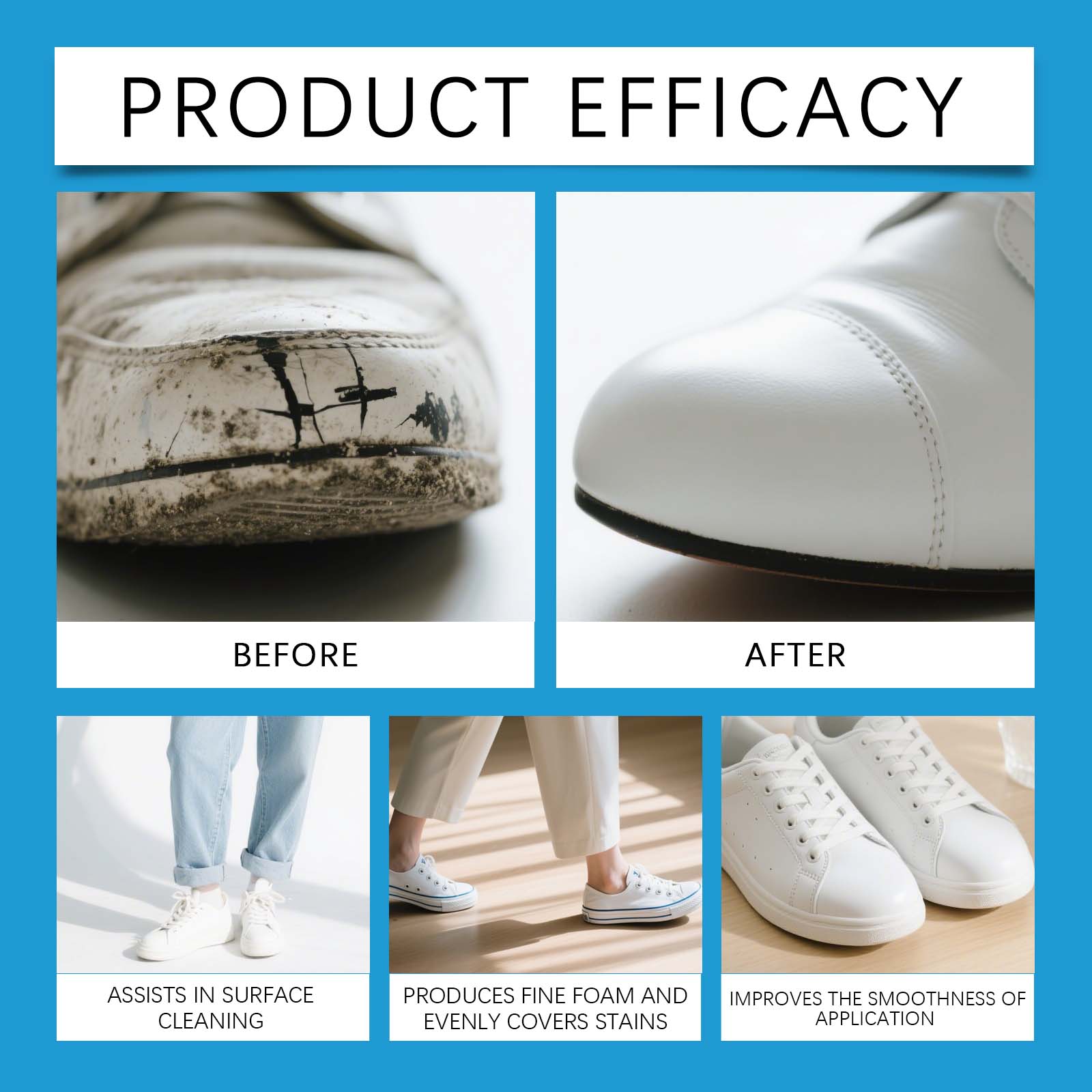 White Shoe Cleaner Cream Sneak - Sneaker Care White recensione e prezzo