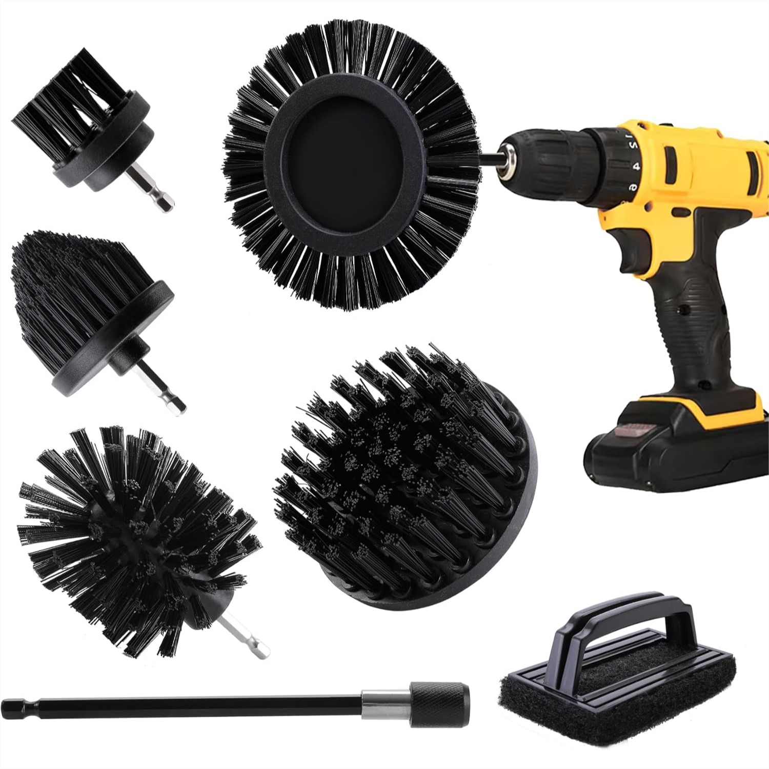 Drill Powered BBQ Grill Cleani - Brush Bristle Set recensione e prezzo