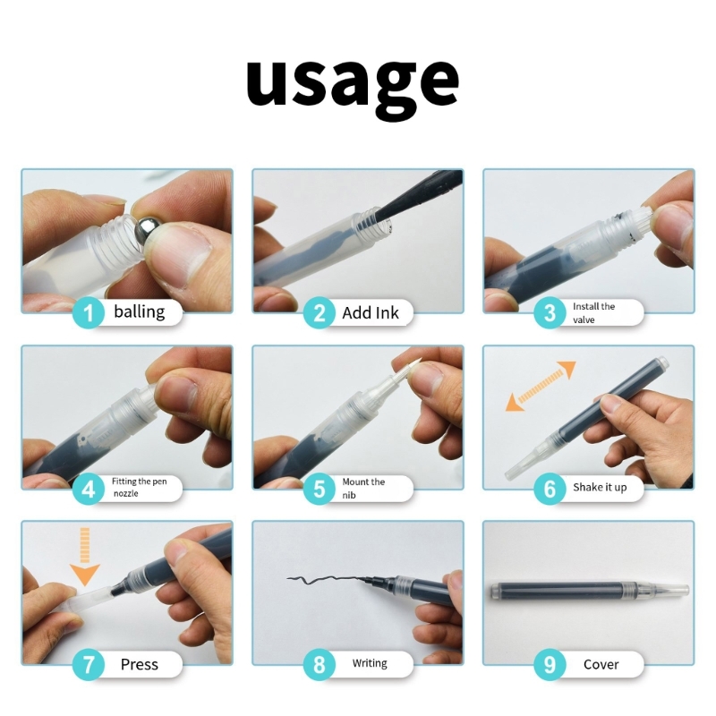 6Pcs Clear Empty Brush Pen Ref - Midsole Marker Paint recensione e prezzo