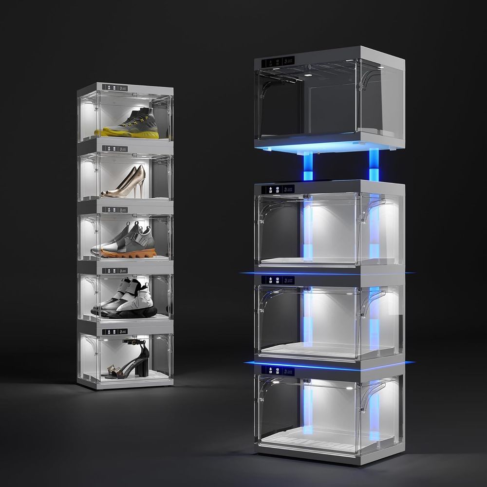 Smart LED Shoe Organizer, Clea - Shoe Box Display recensione e prezzo