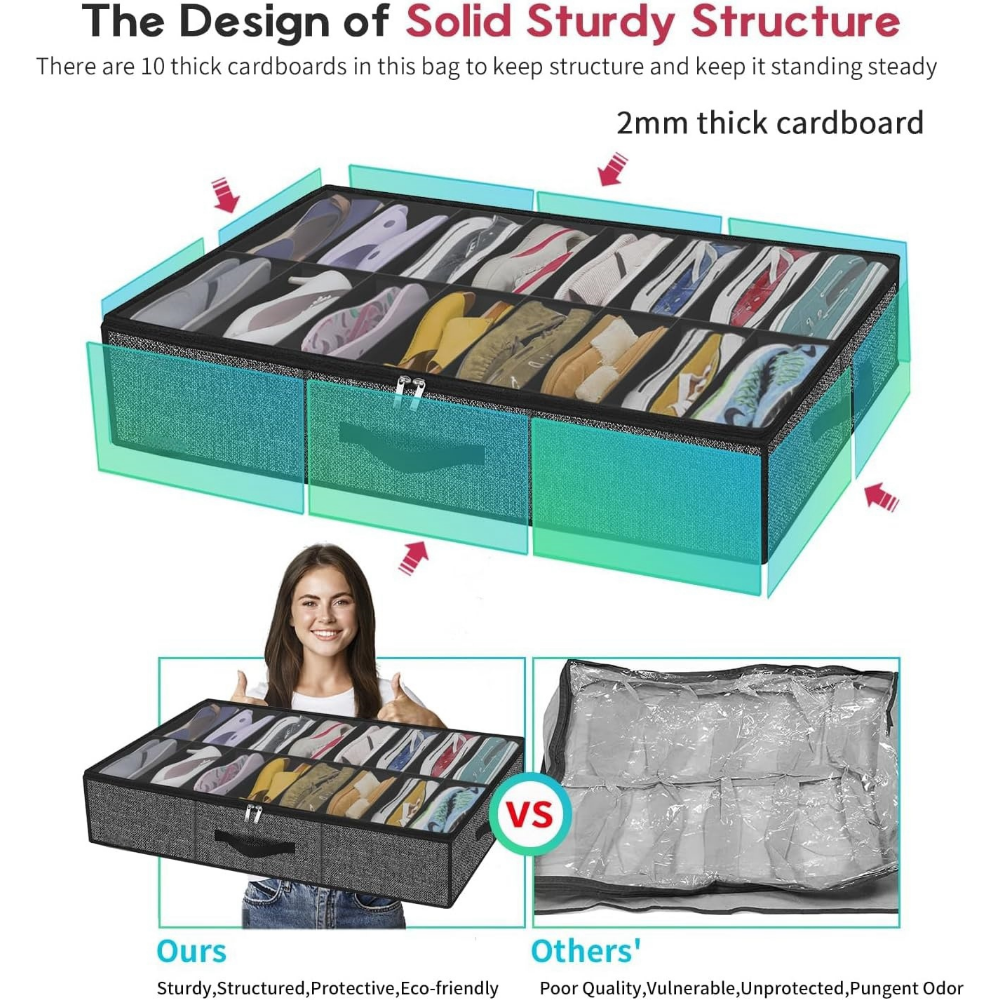 Shoe Storage Organizer box for - Shoe Box Display recensione e prezzo