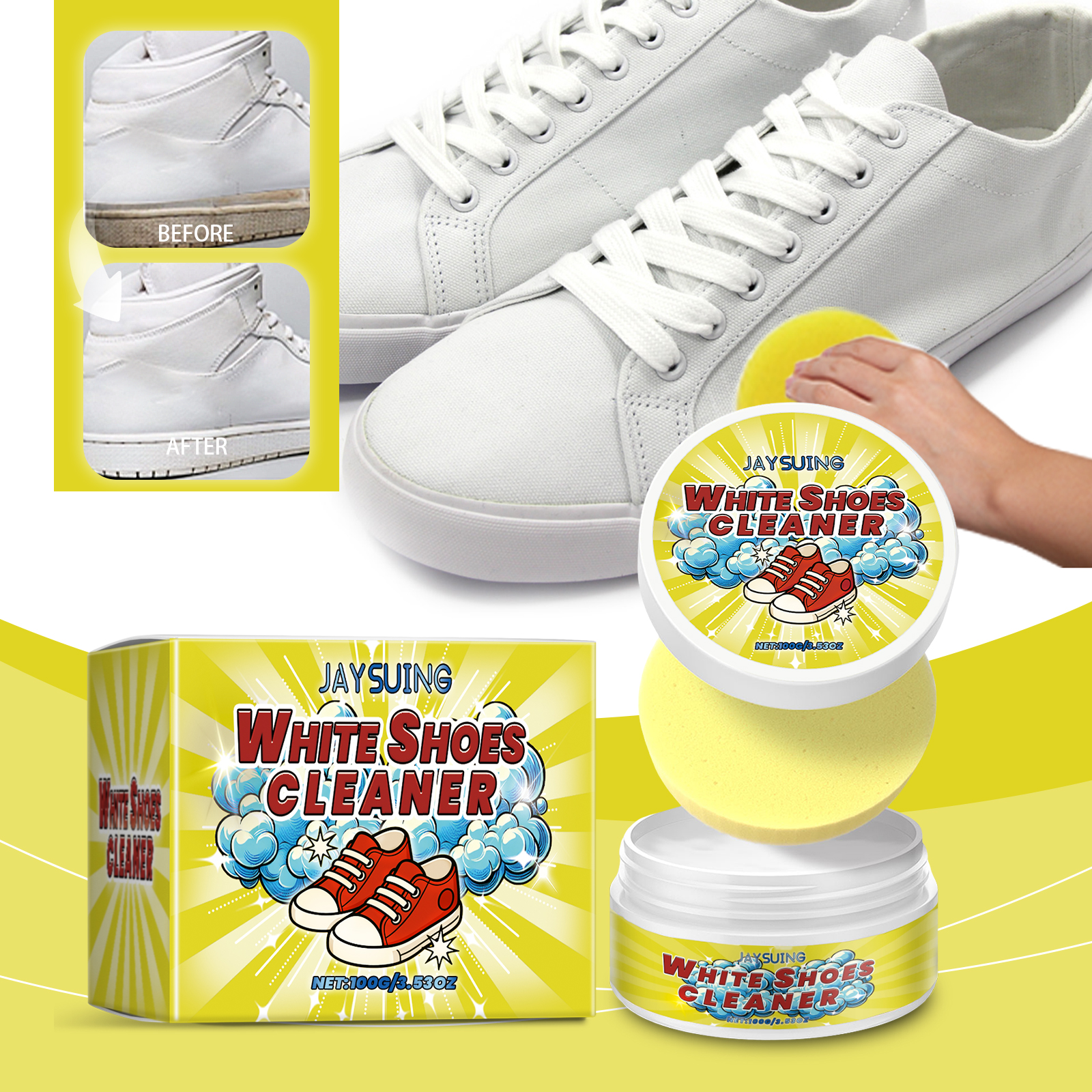 White Shoes Cleaning Cream Sta - Sneaker Care White recensione e prezzo