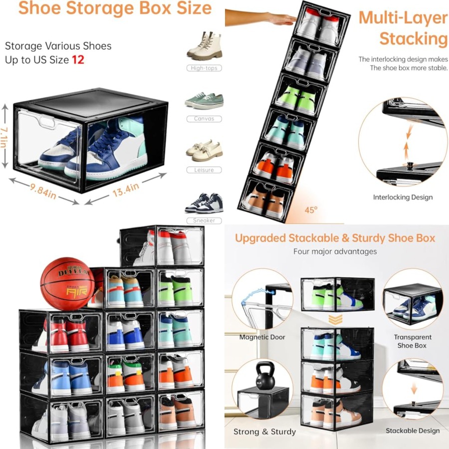 Pack Large Shoe Storage Box, S - Shoe Box Display recensione e prezzo