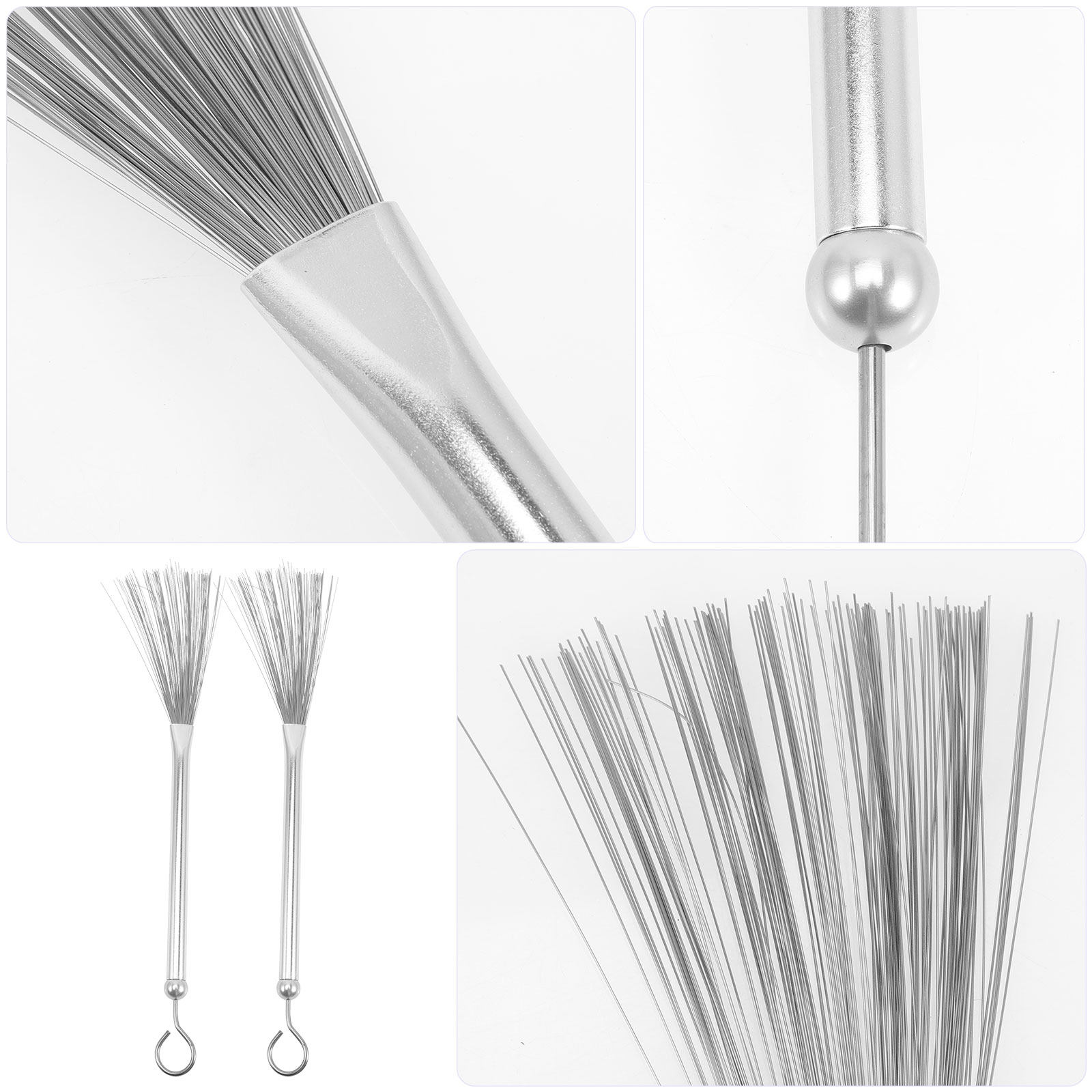 2Pcs Metal Drum Brush Steel Wi - Brush Bristle Set recensione e prezzo