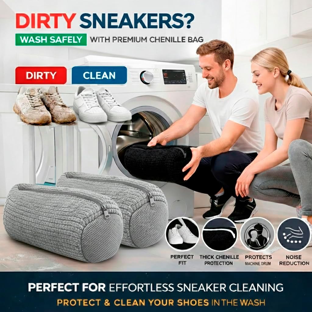 2PCS Shoe Washing Machine Bag  - Sneaker Care Cleaning Kit recensione e prezzo