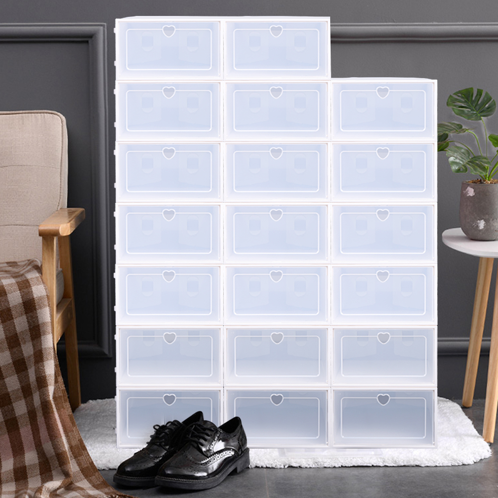 Plastic Fold Shoe Boxes Stacka - Shoe Box Display recensione e prezzo
