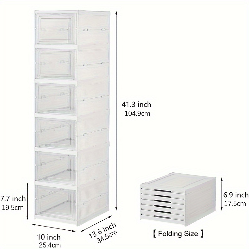 Dust Proof Stackable 6 Layer T - Shoe Box Display recensione e prezzo