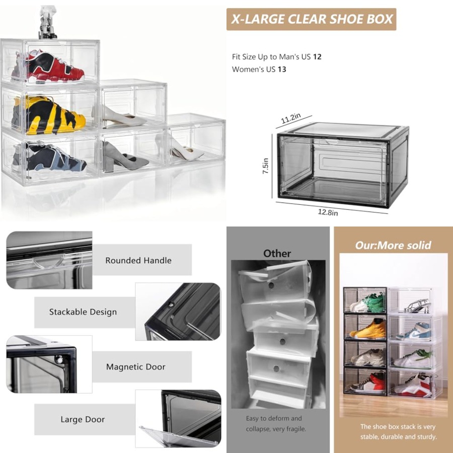Shoe Box Plastic Stackable Upg - Shoe Box Display recensione e prezzo