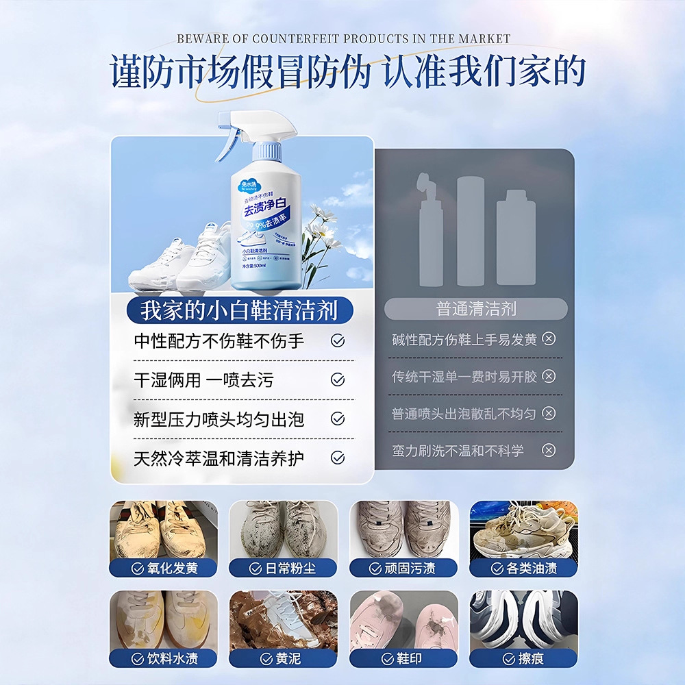 500ml white shoe cleaner no cl - Sneaker Care White recensione e prezzo